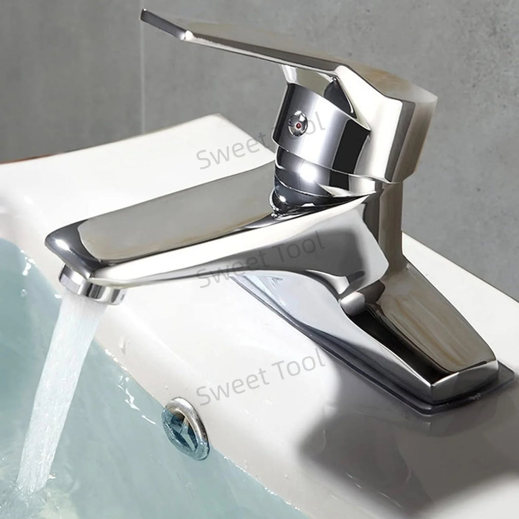Bathroom Tap Hot and Cold Mixer Faucet Single Handle Double Hole Basin Accessories Toilet Faucet Washbasin Water Faucet