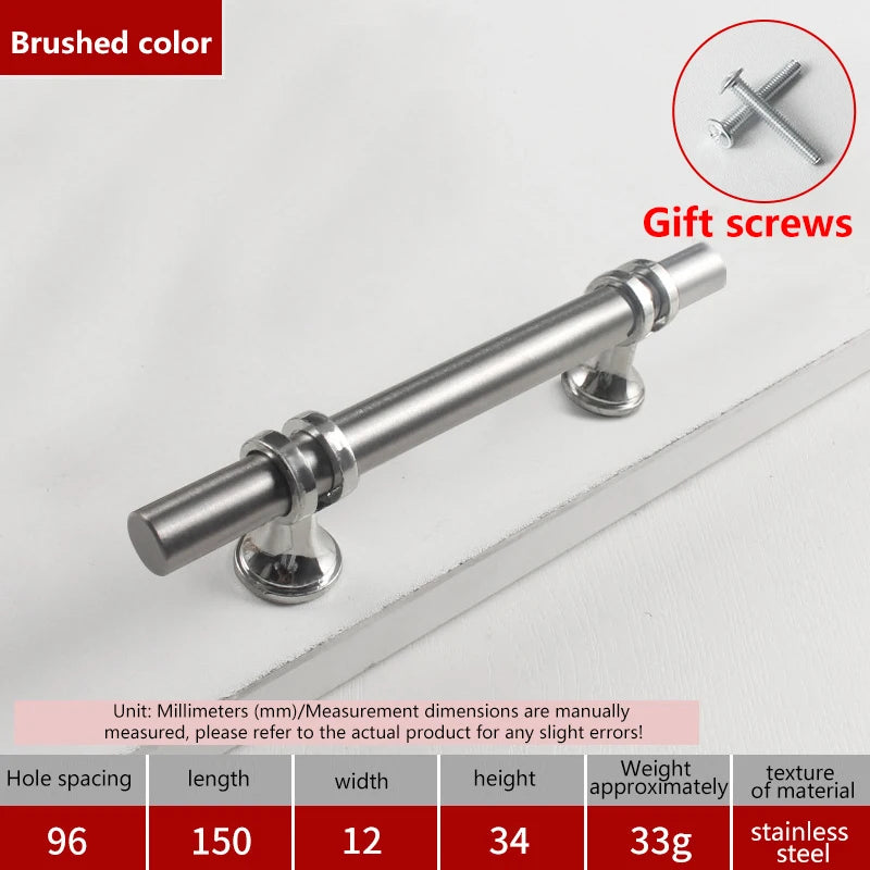 Modern Black Gold Cabinet Handles - Solid Drawer Knobs For Kitchen Furniture With Zinc Alloy Material