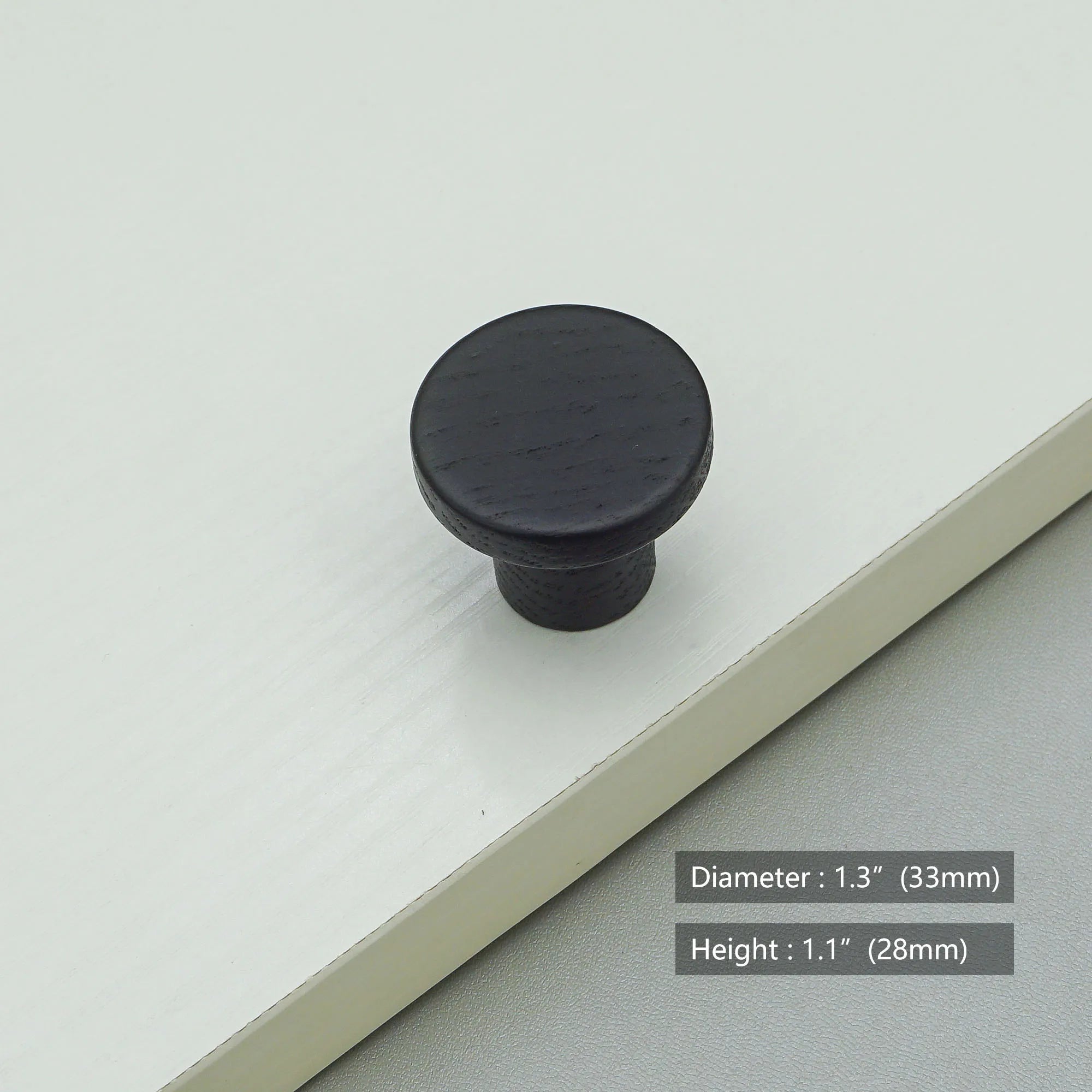 Solid Wood Cabinet Handles Modern Drawer Knobs Black Wardrobe Pulls Walnut Oak Cupboard Door Handle Furniture Hardware 320mm