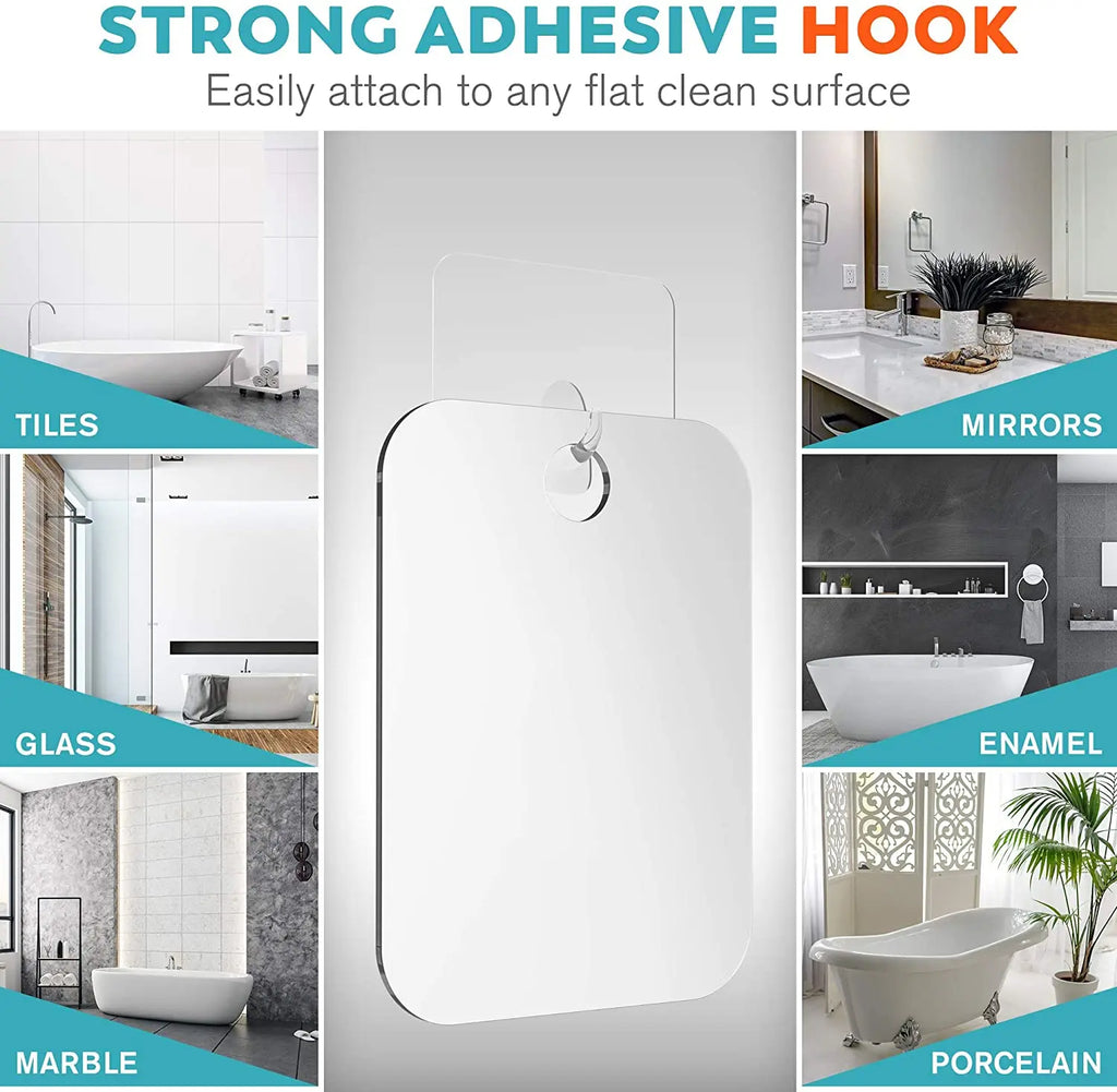 New Acrylic Mirror Shower Shaving Mirror Washroom Travel Accessories For Women Makeup Shaving Bathroom Tools