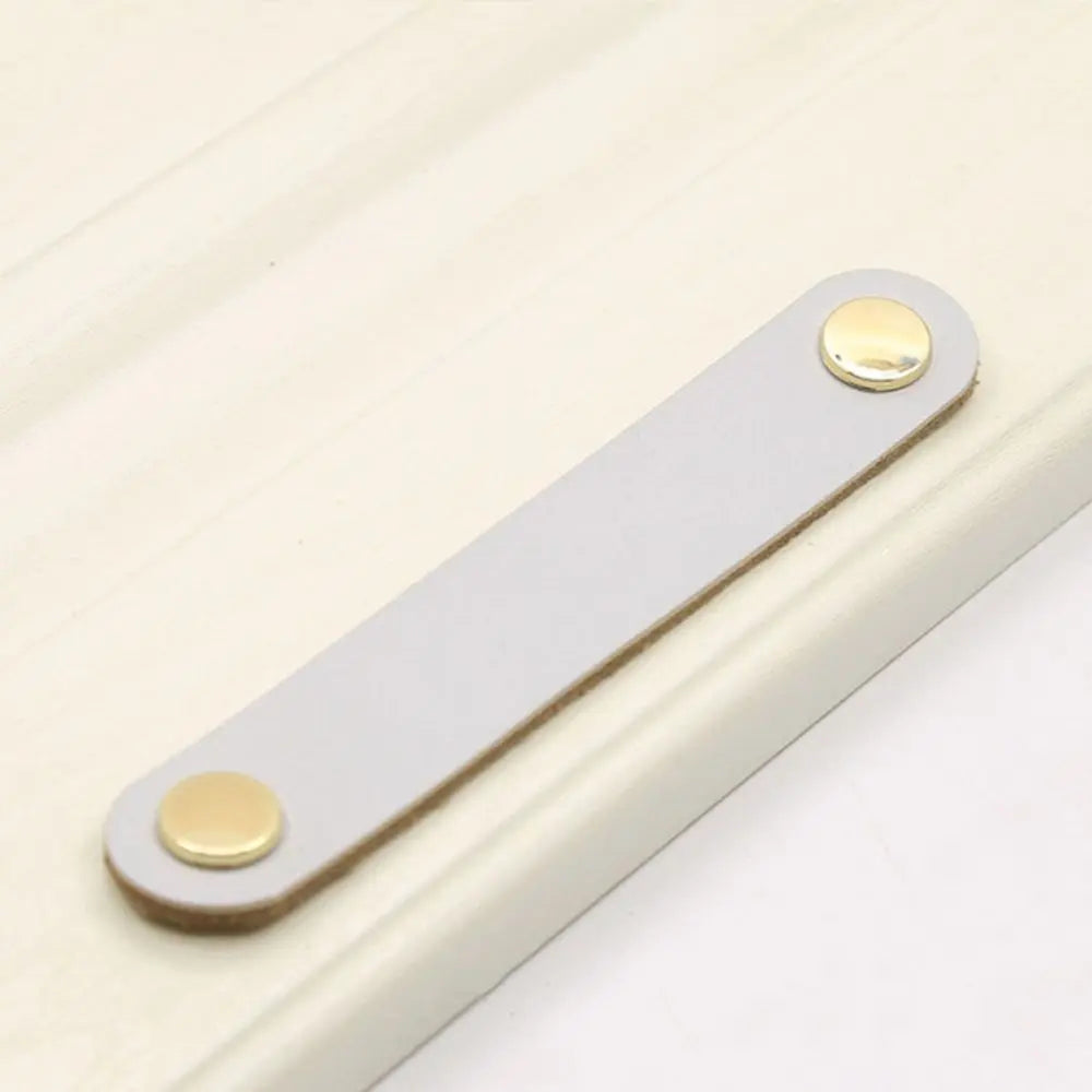 Furniture Modern Style Soft Kitchen Wardrobe Cabinet Environmentally Door Pulls Drawer Handle Leather Handle Furniture Knobs