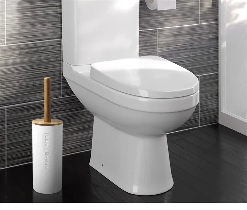 Bamboo Bathroom Accessories Toilet Brush Toothbrush Holder Gargle Cup Soap Holder Lotion Dispenser Bathroom Essential Accessory