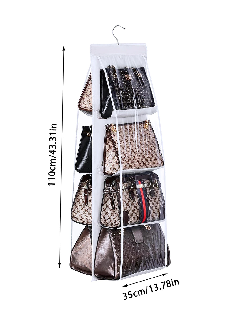 Bag Storage Handbag Organizer Artifact Wardrobe Dormitory Hanging Household Storage Shelf Layered Bag Shelf Bag Storage Bag