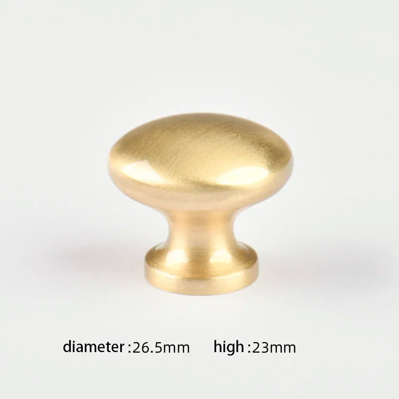 Round Brass Dresser Knobs Drawer Handle Cabinet Door Handle Antique Antique Kitchen furniture Hardware Knob Kitchen  Handles