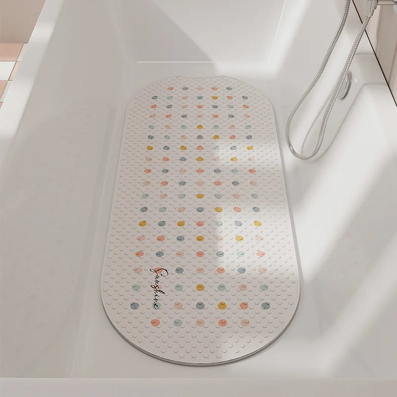 Bathroom Floor Mat Non-slip Mat Shower Room Anti-drop Foot Mat Household Massage Suction Cup Mat Bathroom Carpet