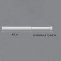 Useful Extendable Stainless Steel Wardrobe Clothes Rod Adjustable Closet Rail Pole Curtain Telescopic Hanging Rod