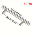 6Pcs Stainless Steel Handles For Cabinets And Drawers Kitchen Handles Bathroom Cabinets handles Cabinet Metal Furniture Handles