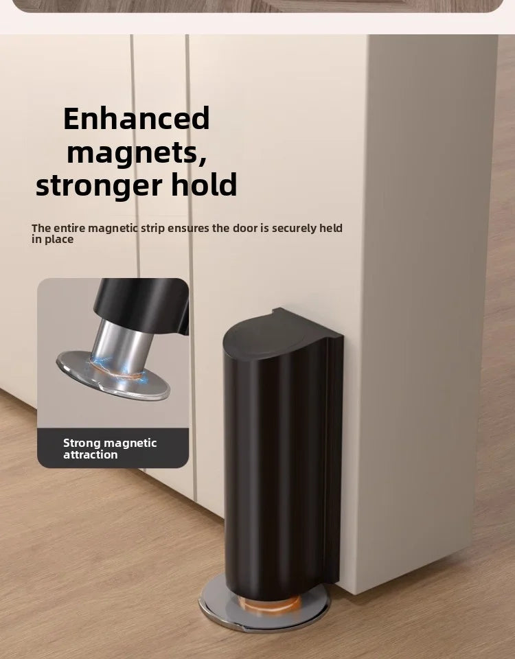 Magnetic Door Stopper -Avoiding Door Damage, Prevents Door Slamming Protects Walls For All Door Materials, Door Hardware