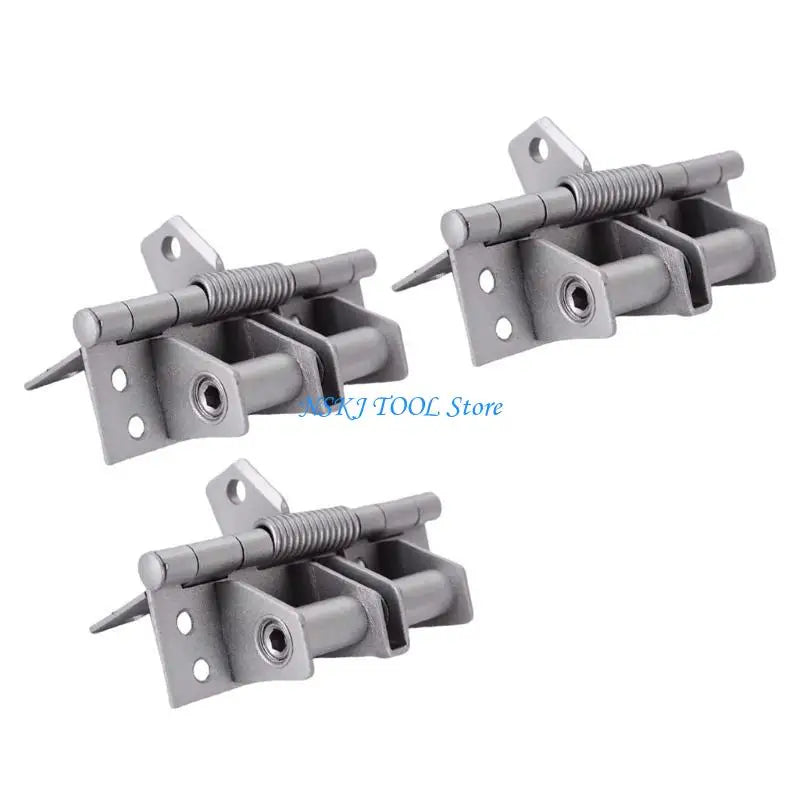 L8RC 3Pcs Closing Spring Door Hinge 90 Degree Positioning Automatic Door Closers Hinge Hardware for Wood Door Cabinet