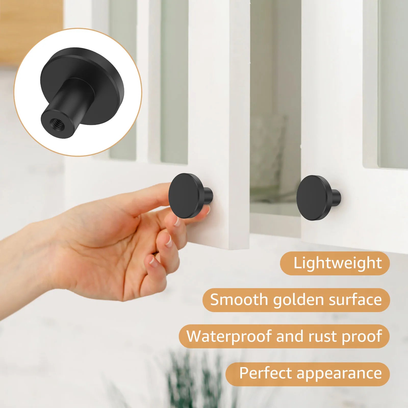 12PCS Kitchen Cabinet Knobs Dresser Knobs Drawer Handles Round Drawer Pulls Antique Brass Cabinet Door Bathroom knobs Hardware