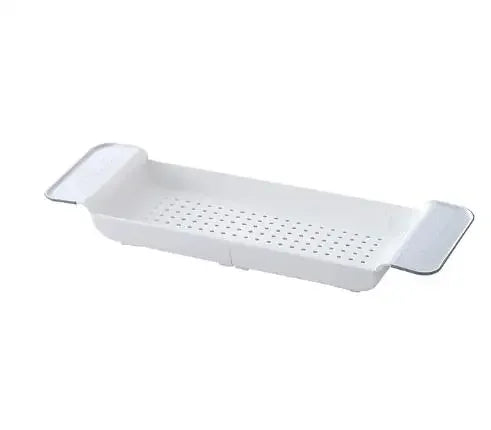 Bathroom Tray, Shower Caddy, Bamboo Bath Tub Rack, Towel Book Holder, Storage Organizer Accessories, Extendable Bathtub Shelf