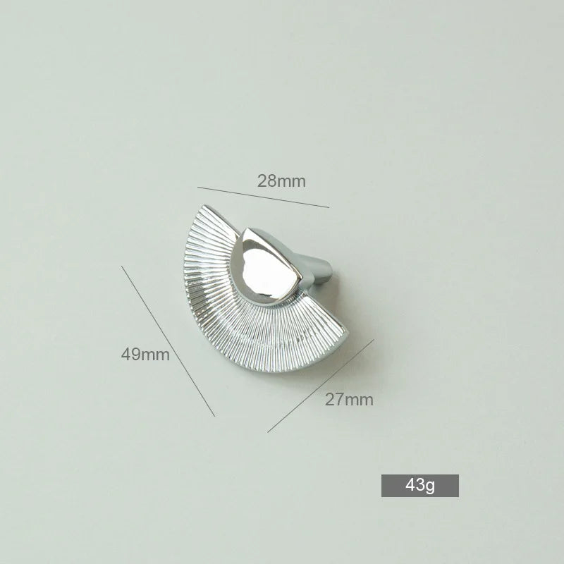 Cabinet Door Handle Pure Copper Simple Nordic Drawer Cabinet Single Hole New Chinese Light Luxury Brass Wardrobe Door Handle