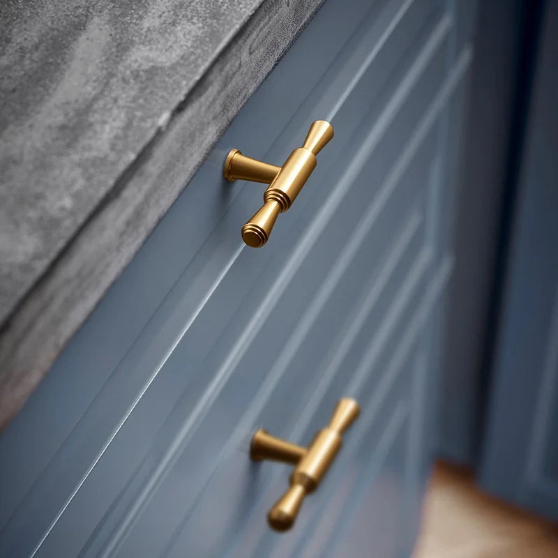 Long Kitchen Cabinet Hardware Cupboard Handles T Bar Furniture Hardware Drawer Pulls Rose Gold Door Handle Kitchen Accessories