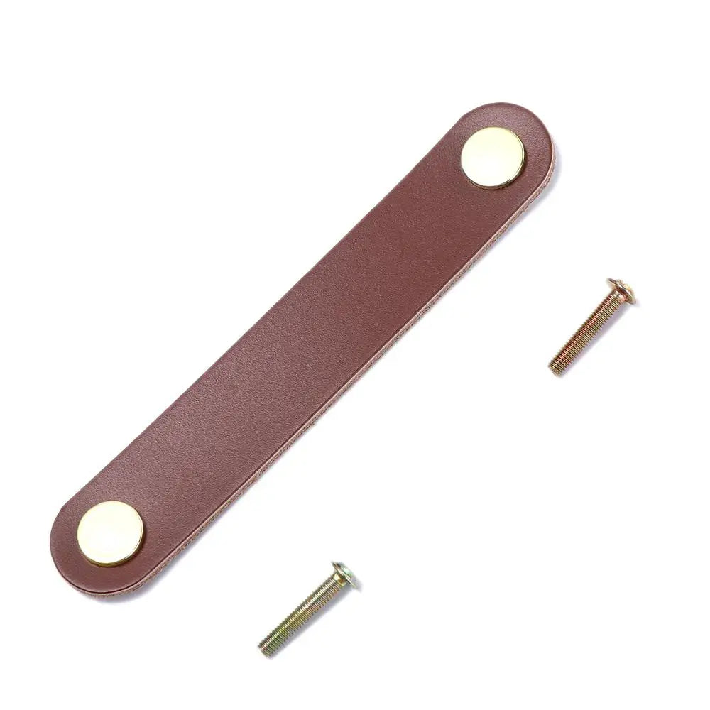 Furniture Modern Style Soft Kitchen Wardrobe Cabinet Environmentally Door Pulls Drawer Handle Leather Handle Furniture Knobs