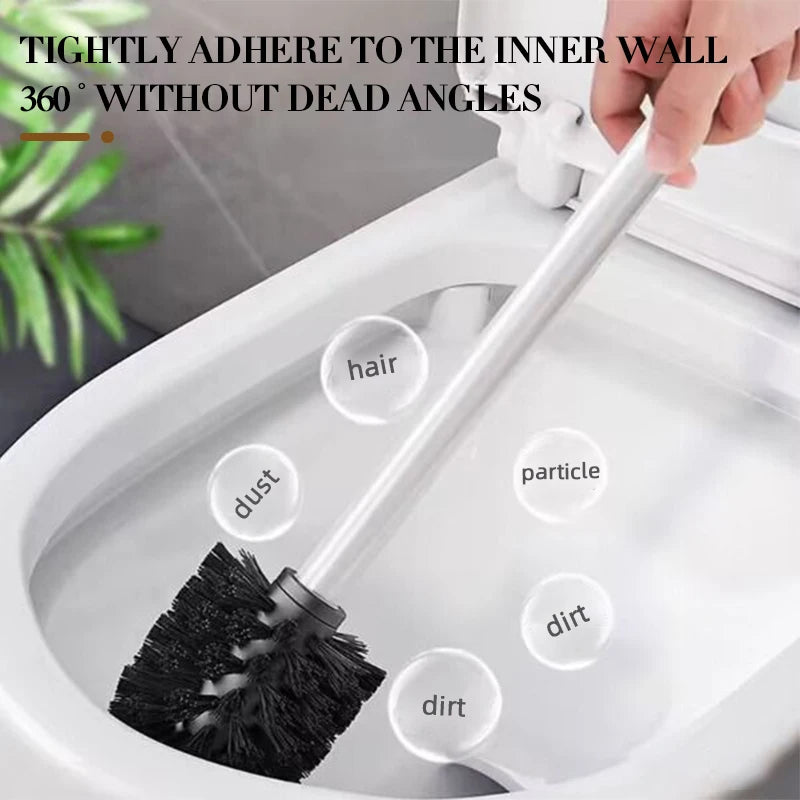 Bathroom Toilet Brush Holder Floor Standing Stainless Steel Toilet Brush WC Cleaning Vertical Bathroom Accessories
