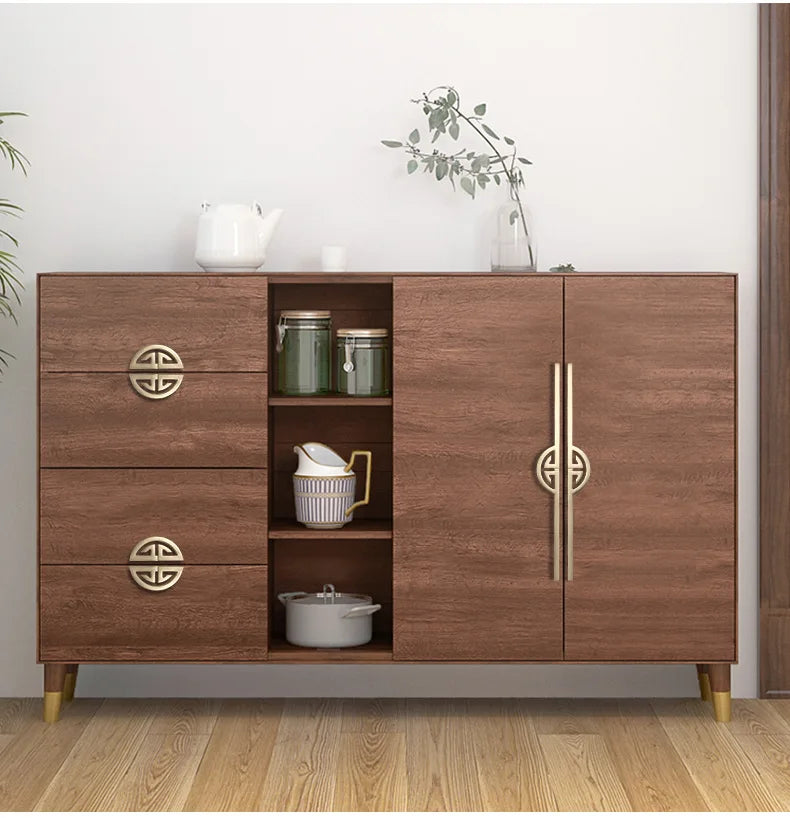 New Chinese Wardrobe Door Handle Golden Cabinet Door Pulls Drawer Shoe Wine Cabinet Handles Long Opposite Furniture Hardware