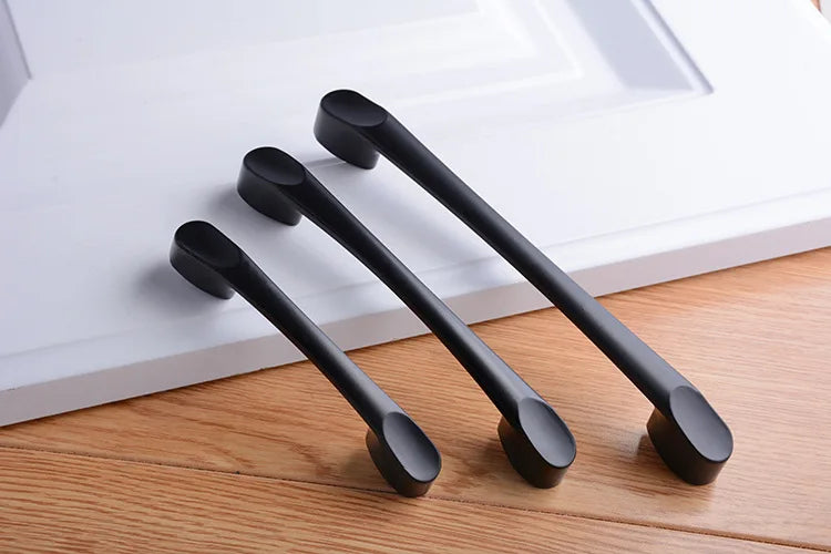 Black Handles Furniture Cabinet Knobs Muebles  Kitchen  Drawer Knobs Cabinet Pulls Cupboard  Knobs
