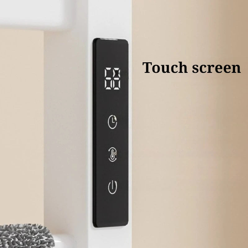 Bathroom Electric Towel Rack Aluminum Waterproof Touch Screen Thermostatic Heating Towel Rack Household Bathroom Accessories