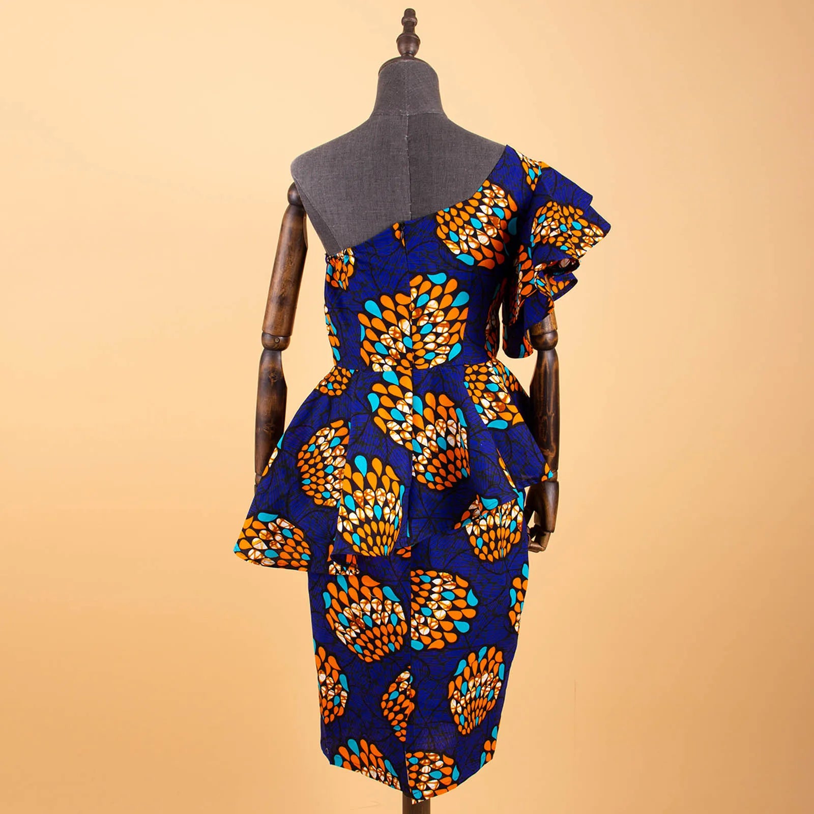 African 2 Piece Set for Women Crop Top + Print Skrit Set Ankara Clothing Dashiki Outfits Blouse Shirt Midi Skirt Casual S1926100