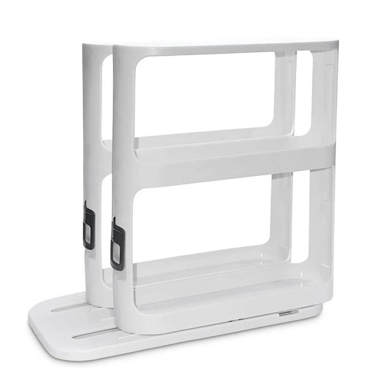 Premium Sliding Spice Rack Organizer For Cabinet,Effortless Access, Modular Design, Non-Skid Base