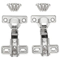 2Pcs 25mm Small Furniture Hinge Soft Close Hydraulic Damper Hinge For Kitchen Cabinet Cupboard Door Hinges Buffering Hardware