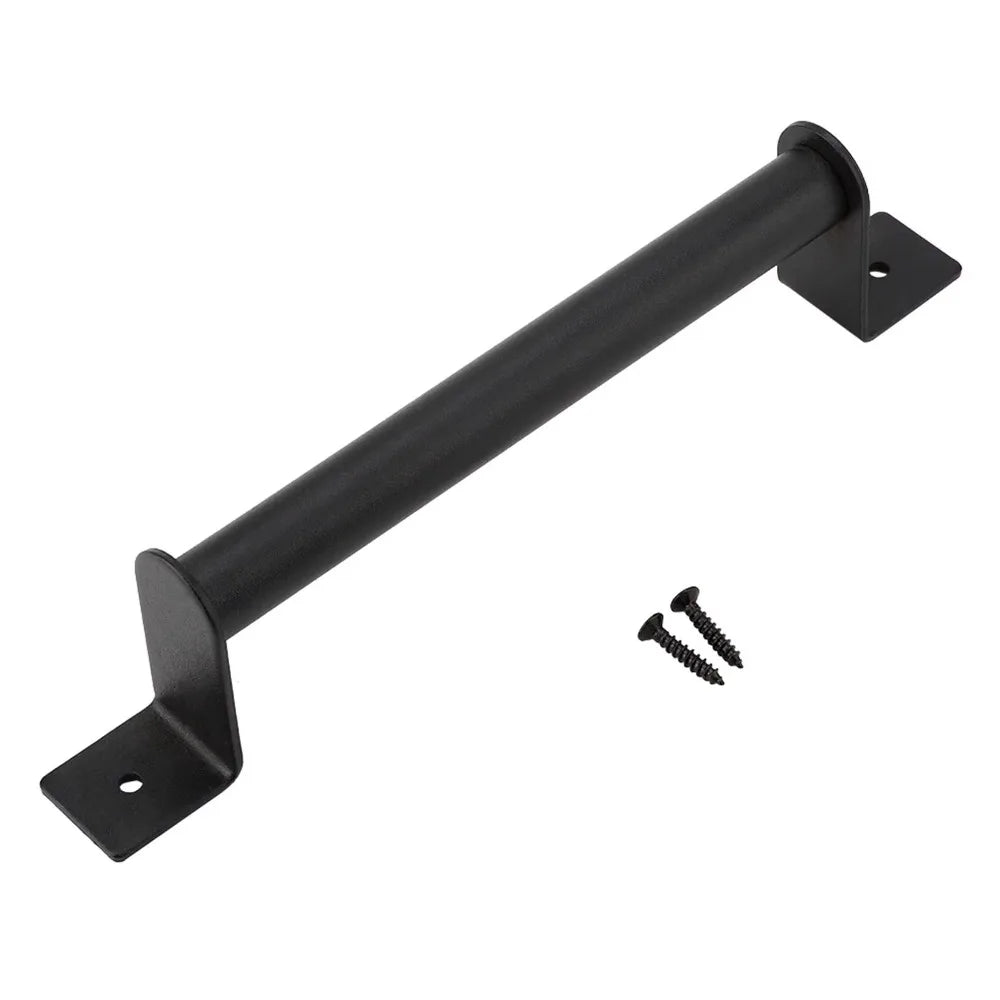 Long Base Barn Door Pull Knob Heavy Duty Black Sliding Barn Door Handle Modern Design Easy Install Barn Door Hardware