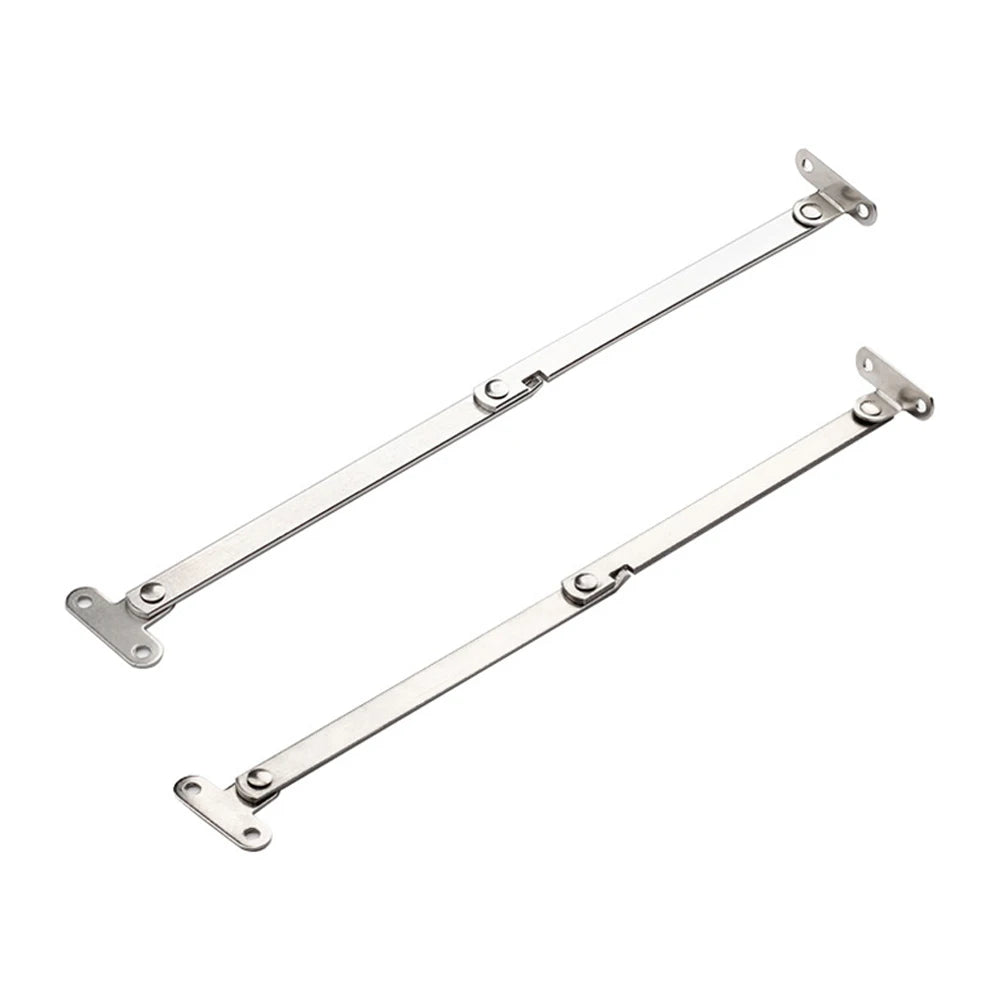 2pcs Folding Pull Rod Furniture Doors Close Lift Up Stay Support Hinge Stainless Steel Pull Rod Kitchen Hardware Accessories