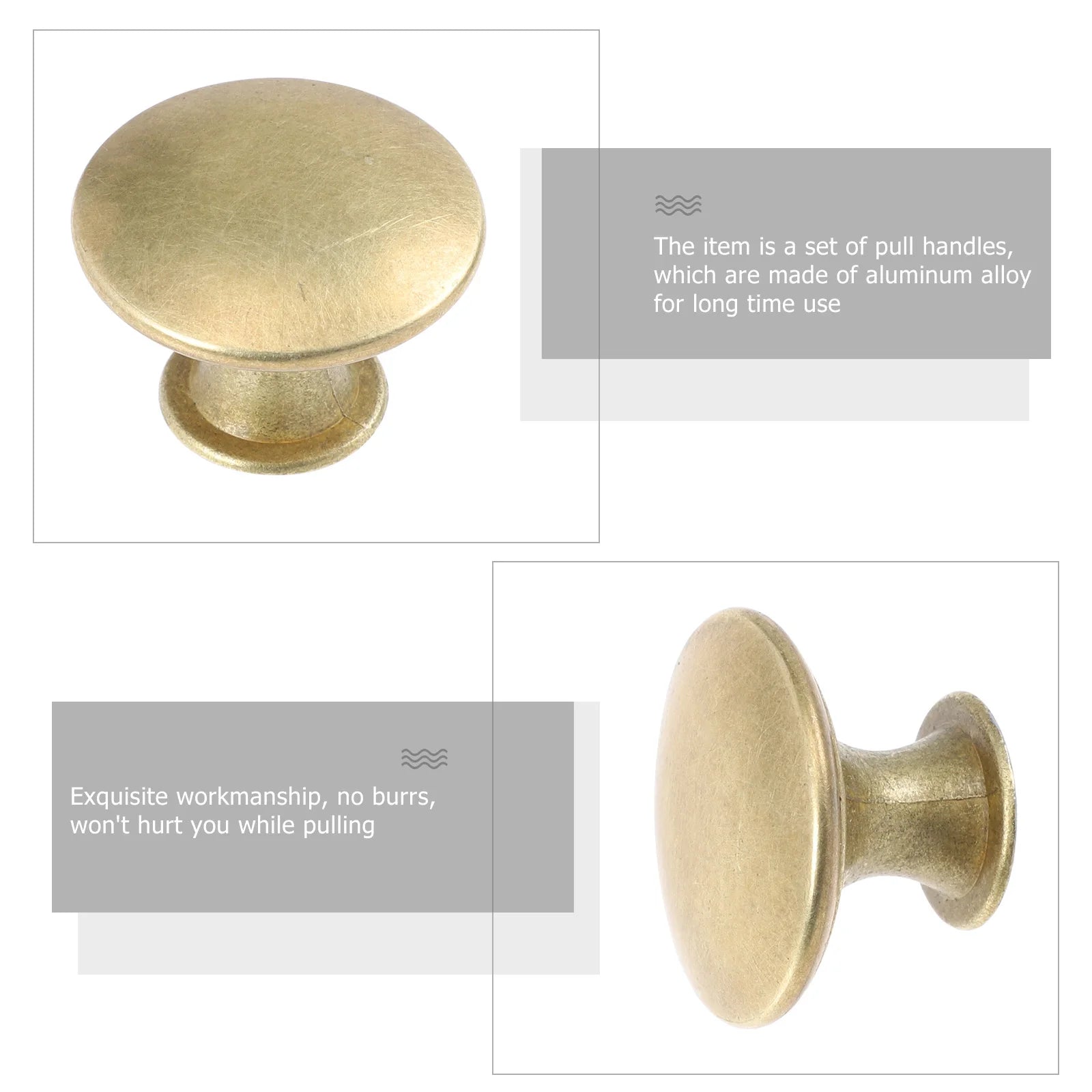 12Pcs Kitchen Cabinet Handles Brass Drawer Small Knobs Door Cupboard Wardrobe Drawer Door Knobs Cupboard Cabinet Pull Handles