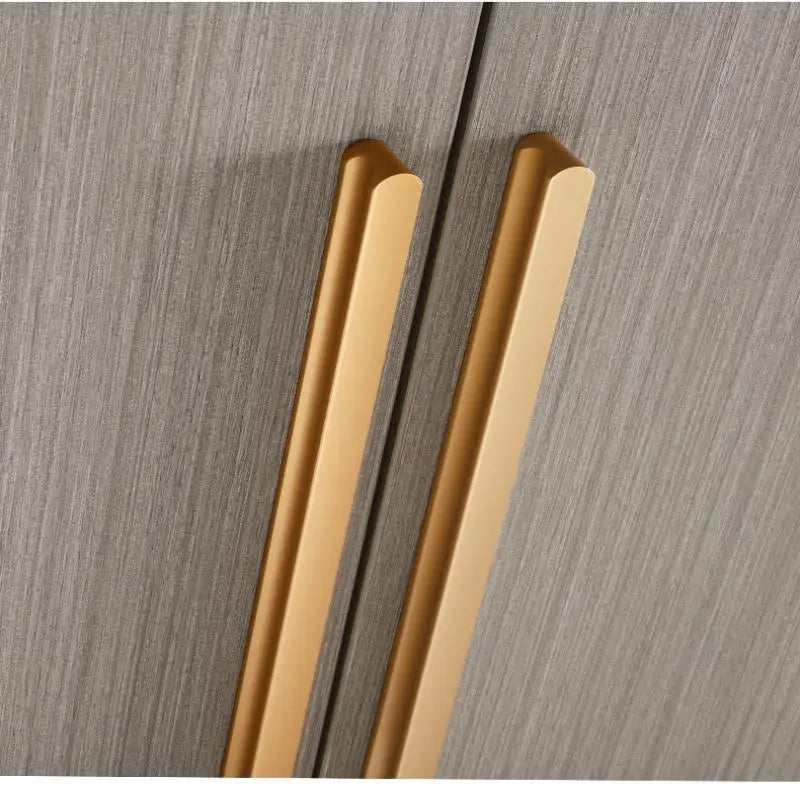 Modern Simple Light Luxury I-Shaped Cabinet Door Handle Extended Round Head Drawer Wardrobe Cabinet Furniture Door Handle
