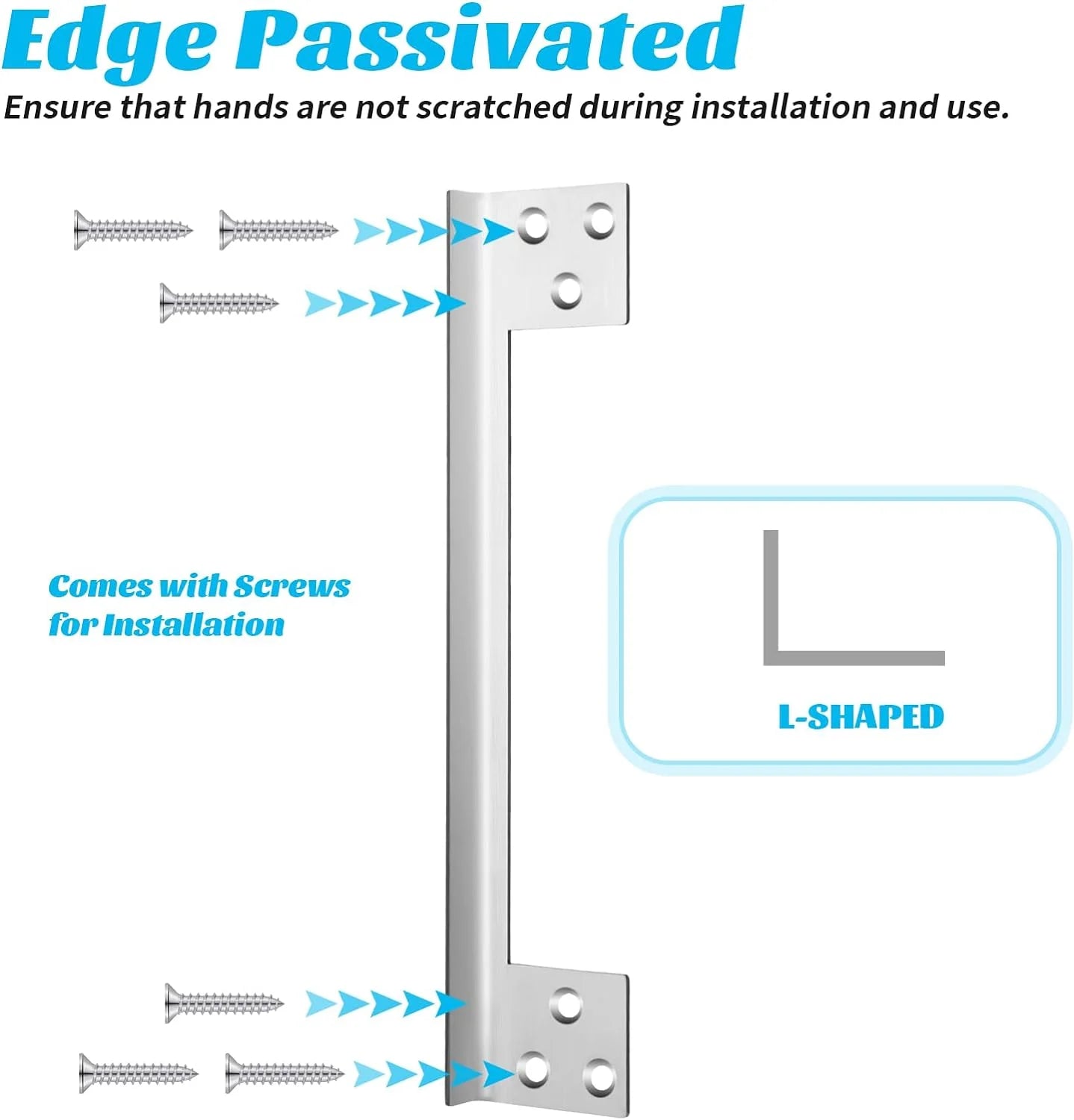 Door Latch Guard Plate Outswing Door Security Protector Door Latch Shield Cover to Block Access to The Door Lock/Deadbolt Latch