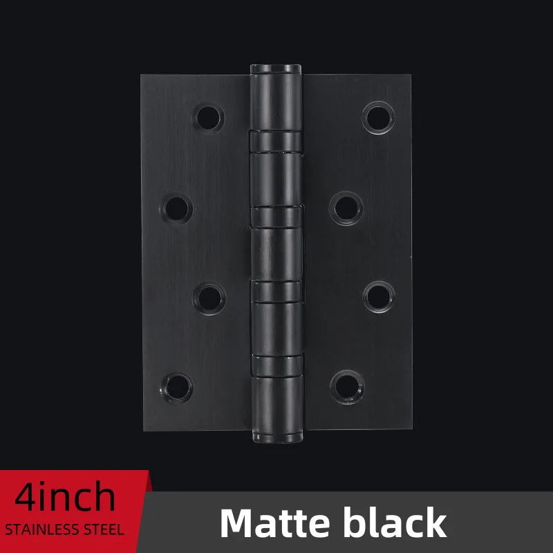 stainless steel Mute Hinge Room Door 4 Inch Bearings Hinges 3mm Thick Heavy Doors Strong Load Bearing Gemel Furniture Hardware