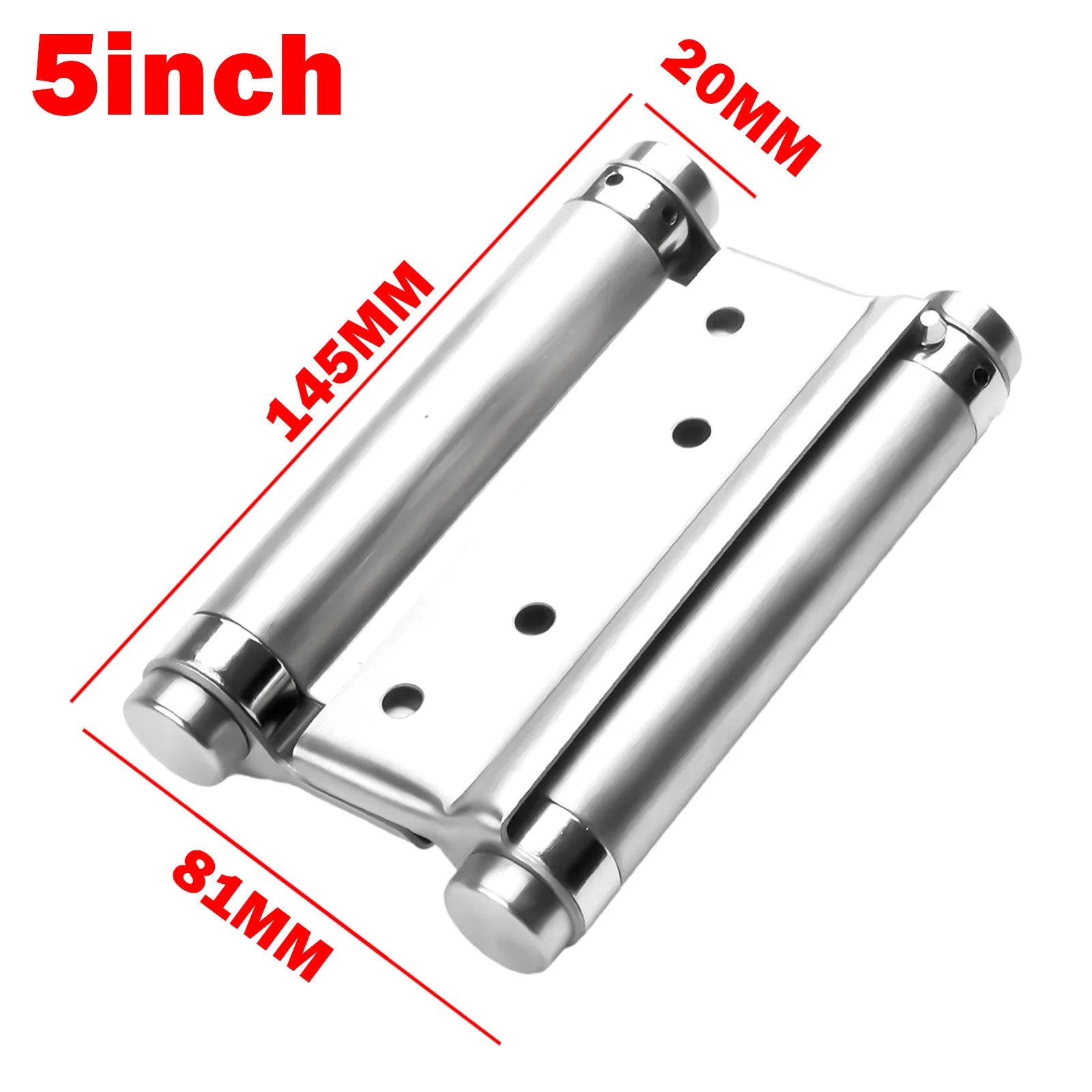 Double Spring Hinge Two-Way Free Door Hinge Stainless Steel  Automatic Door Closing Garage Door Hinges Fence Dedicated Hardware
