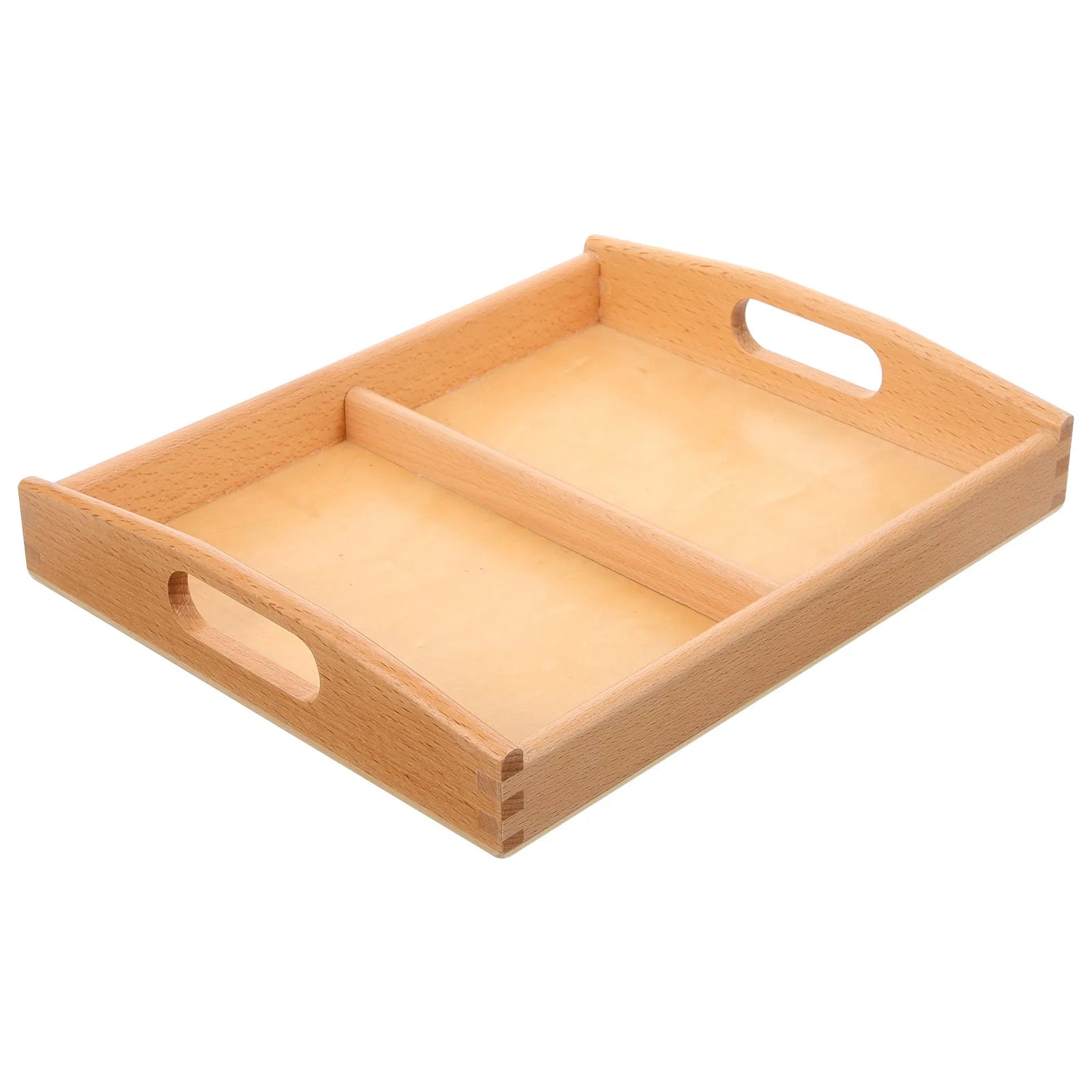 Wooden Tray Toddler Funny Teaching Aids Practical Serving Tray Art Craft Organizing tool Early Learning Sensory Project supplies