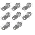 2/4/8PCS Wardrobe Clothes Tube Support Closet Rod Pole End Bracket Thickening Holder Cupboard Hardware Furniture Accessories 16#