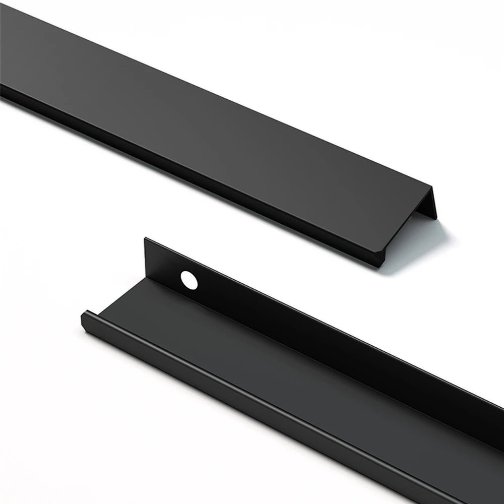 Hidden Handles for Furniture Kitchen Cabinet Handles Dresser Drawer Knobs Aluminum Alloy Wardrobe Cupboard Door Handle Hardware