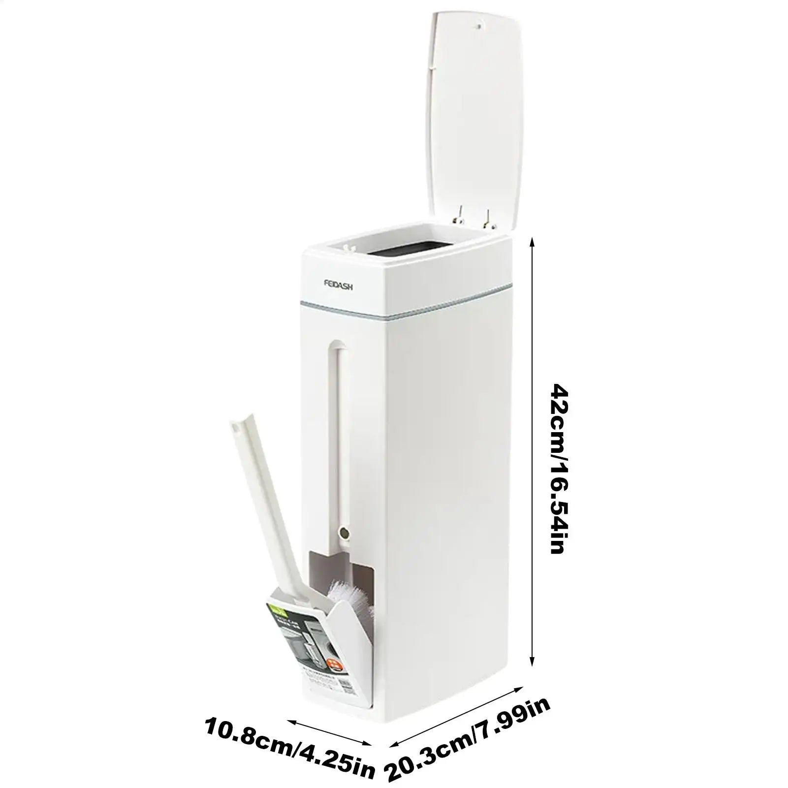 Bathroom Trash Can Bathroom Trash Can Toilet Brush Combo Save Space Small Trash Can Lid Bathroom Accessories Narrow Garbage Can
