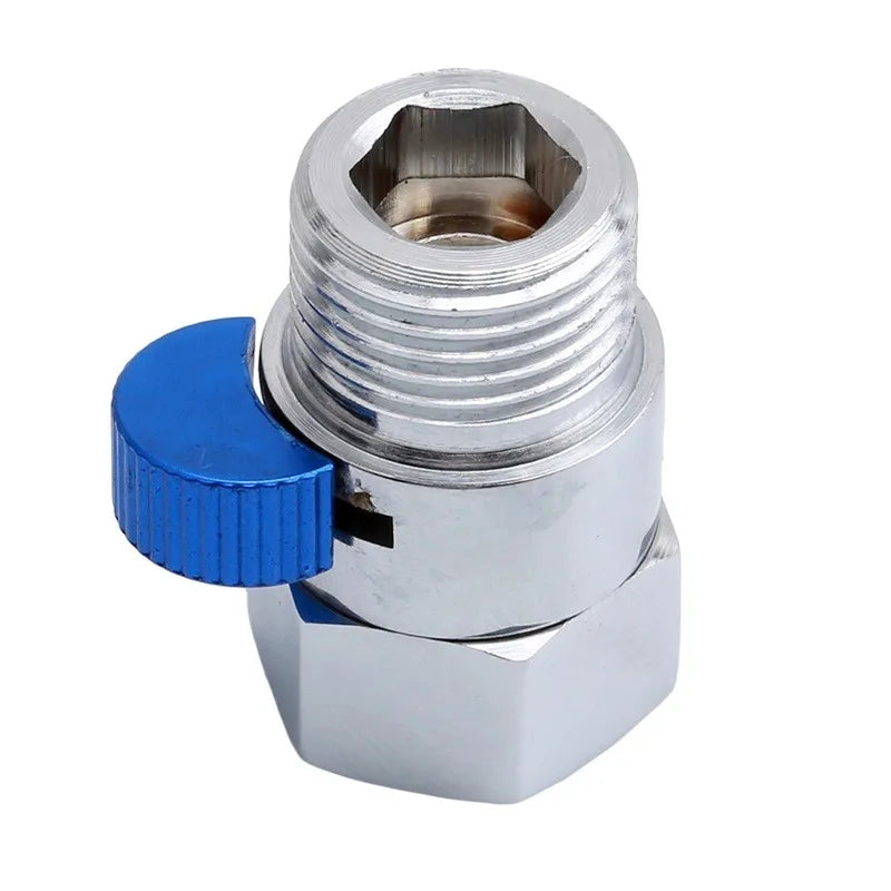 Bathroom Shower  Brass Junction Water Flow Control Valve Straight-through Shut-off Angle Valve Bath Water Tap Accessory