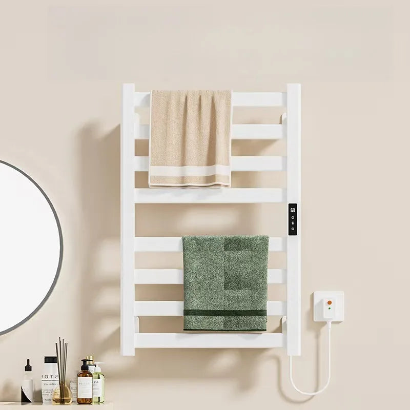 Bathroom Electric Towel Rack Aluminum Waterproof Touch Screen Thermostatic Heating Towel Rack Household Bathroom Accessories