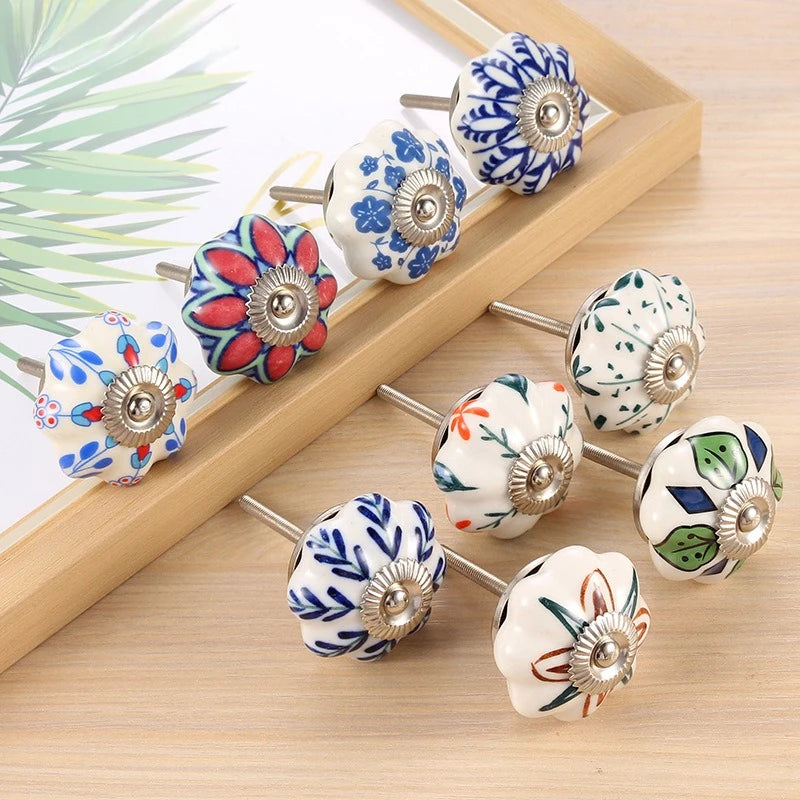 Modern Minimalist Furniture Drawer Cabinet Door Handle, European and American Style Ceramic Handle, High-quality