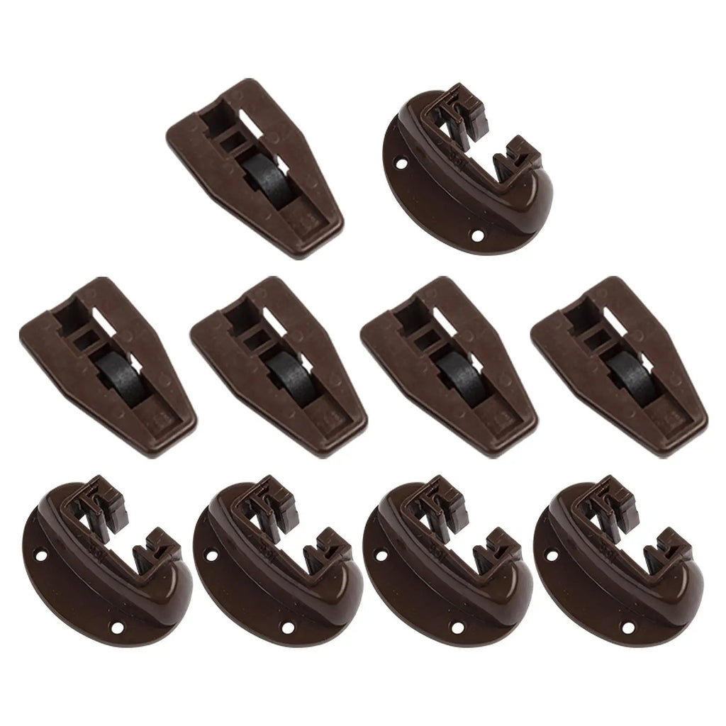 Drawer Slides Set Five Sets Practical Drawer Stop with Roller for NightStand