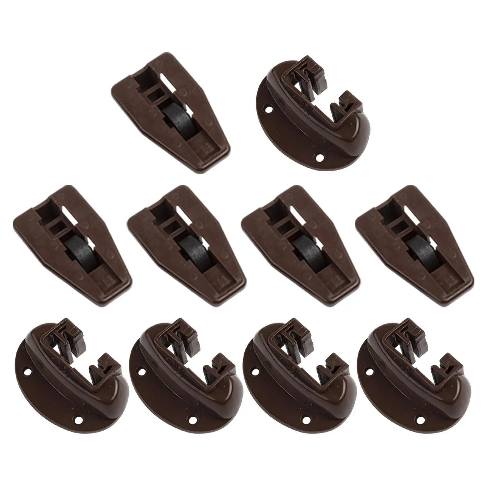 Drawer Slides Set Five Sets Practical Drawer Stop with Roller for NightStand
