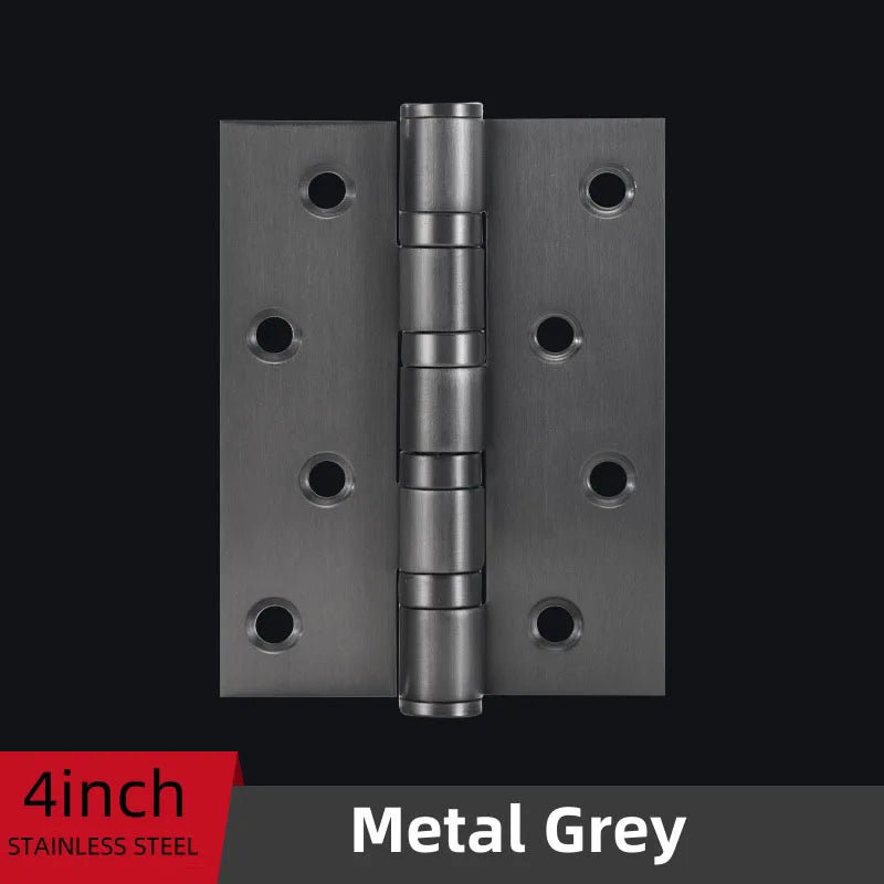 stainless steel Mute Hinge Room Door 4 Inch Bearings Hinges 3mm Thick Heavy Doors Strong Load Bearing Gemel Furniture Hardware