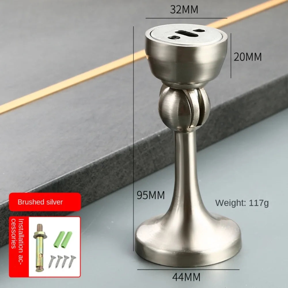 Practical Wall-mounted Type Magnetic Door Stopper Fixed Strong Magnetic Door Suction Mute Durable Door Stop Bumper Door