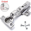 1x Small Hinges Soft Close Thin Door Concealed Hinge Damping Mute Furniture Hardware Display Cabinet 26mm Cup Diameter Steel