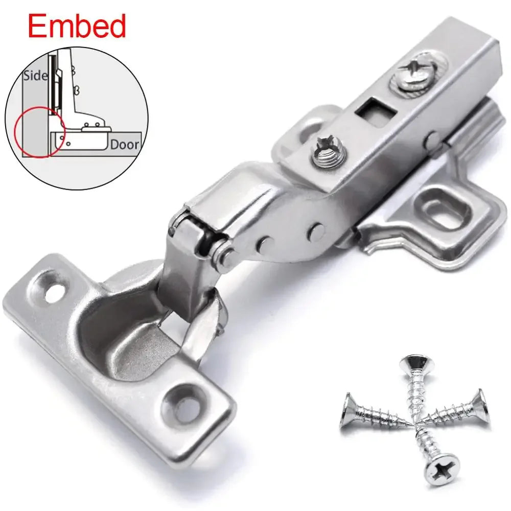 1x Small Hinges Soft Close Thin Door Concealed Hinge Damping Mute Furniture Hardware Display Cabinet 26mm Cup Diameter Steel