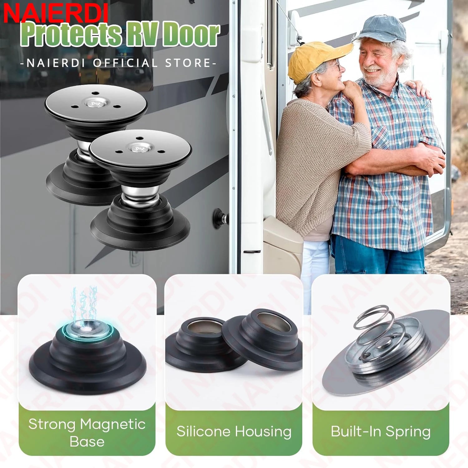 Magnetic Door Catch Stopper Kitchen Door Retainer RV Door Stop Catch Latch for RV Caravan Camper Motorhome Boat Door Holder