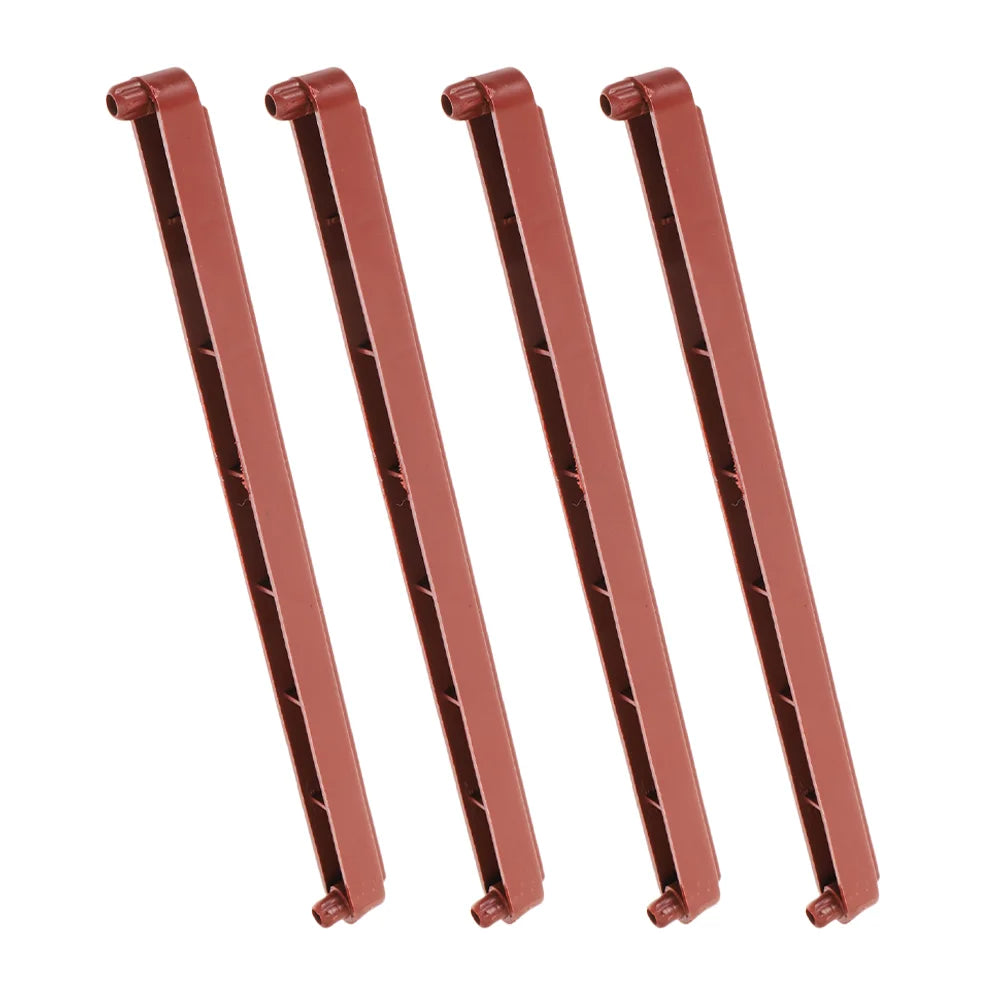 2 Sets Brown Drawer Slides Feet Plastic Undermount Track Guide Drawer Replacement Parts Rails for Wardrobes Keyboard Accessories