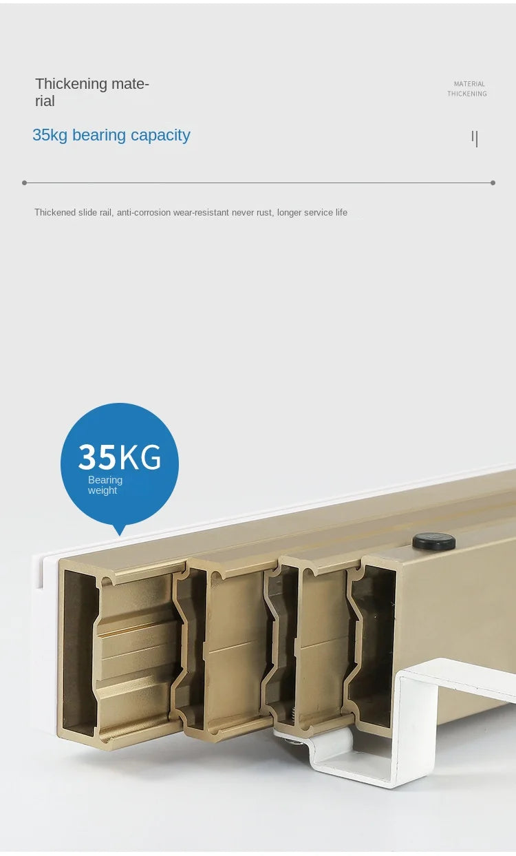 Telescopic Folding Guide Rail  Multifunctional Flat Push  Multi Section Pull-Out Cabinet  Dining Table  Drawer Slide Rail