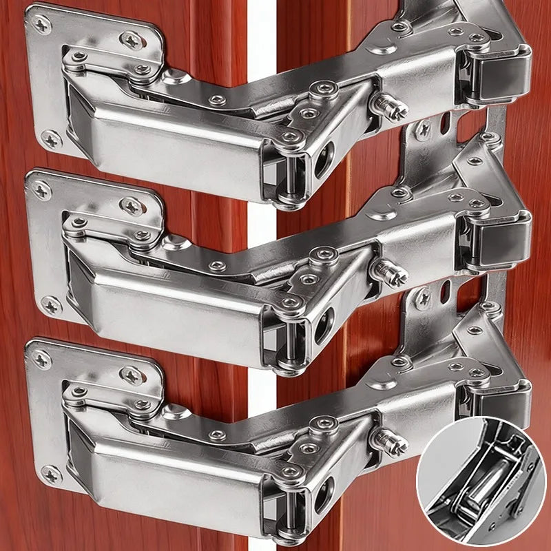 170° Frameless Soft Close Cabinet Hinges with Screws Heavy Duty Damping Buffer Closing Corner Cabinet Wardrobe Furniture Hinge