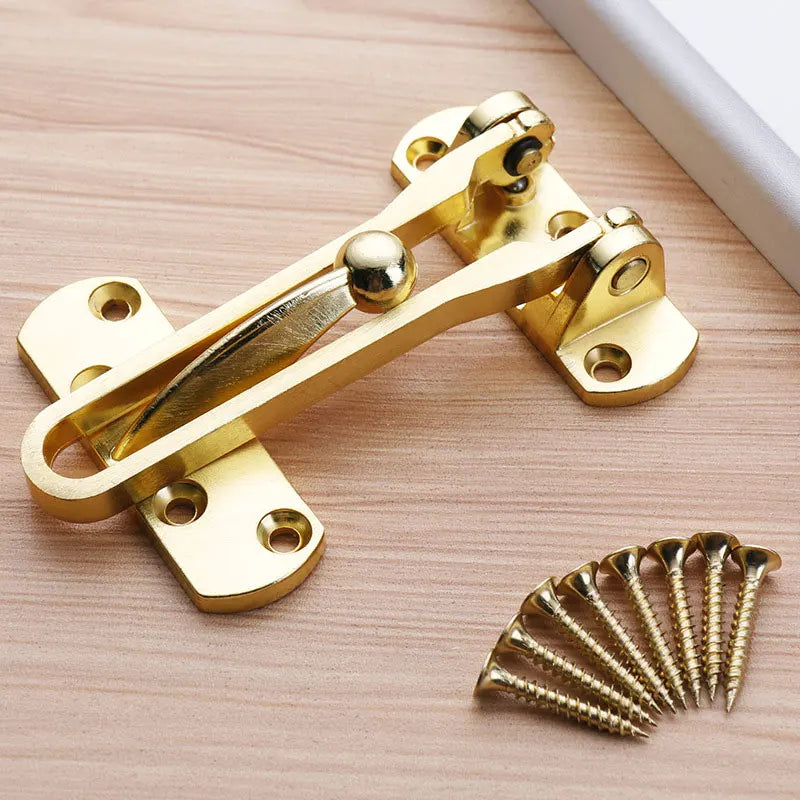 Door Bolt Home Anti-theft Room Door Bar Door Lock Latch for Home &amp,Hotel Security Door Chain Lock U Swing Front Door